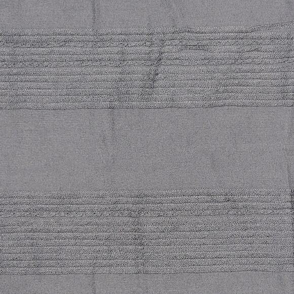 LuLaRoe Classic T Small Grey Pintuck Stripe Textured Tee Solid Top Short Sleeve - Picture 2 of 9